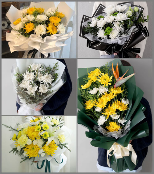 湖北黄冈市黄梅县濯港镇白湖村白事花束代送